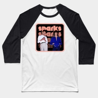 Sparks // Retro Style Pop Art Design Baseball T-Shirt